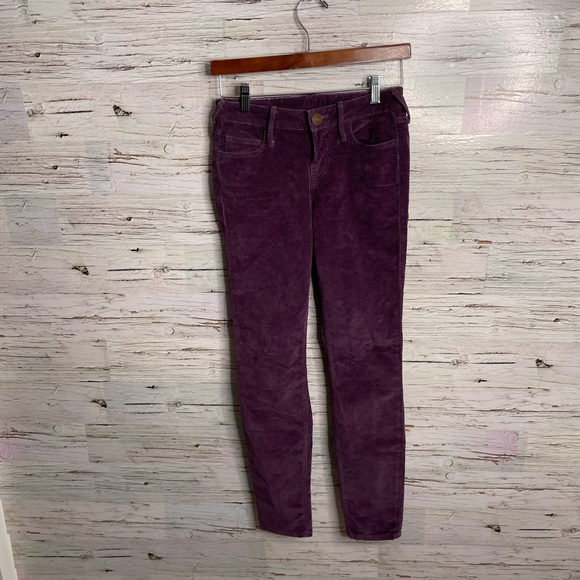 True Religion Denim - True religion purple corduroy skinny jeans size 25